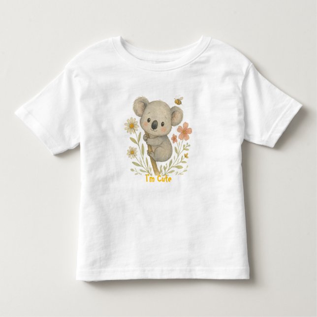 Niedlich Koala Kids Tshirt (Vorderseite)