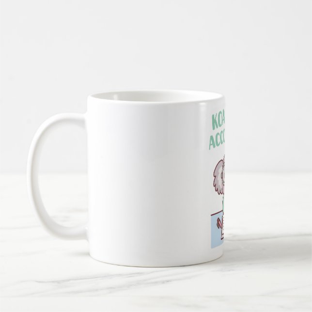 Niedlich Koala Koalafied Accountant Puff Kaffeetasse (Links)