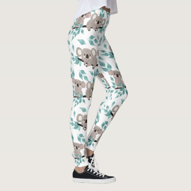 Niedlich Koala Leggings (Rechts)
