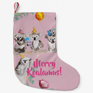 Niedlich Koala Merry Koalamus Rosa Strumpf Kleiner Weihnachtsstrumpf