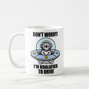 Niedlich Koala neuer Treiber Ich bin koalafied, um Kaffeetasse