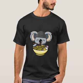 Niedlich Koala Ramen, Koala Ramen Anime Kawaii Nek T-Shirt