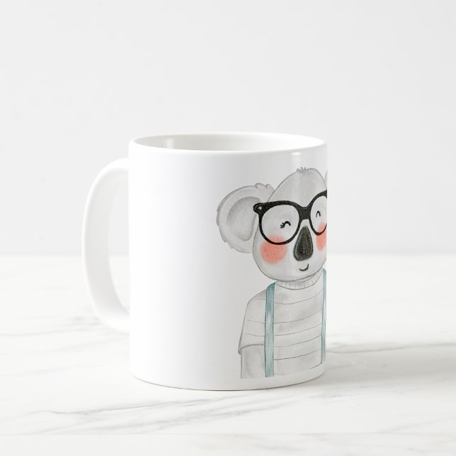 Niedlich Koala Wearing Glasses Kaffeetasse (Von Creator hochgeladen)
