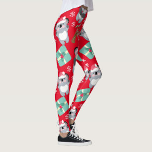 Niedlich Koala Weihnachten Leggings