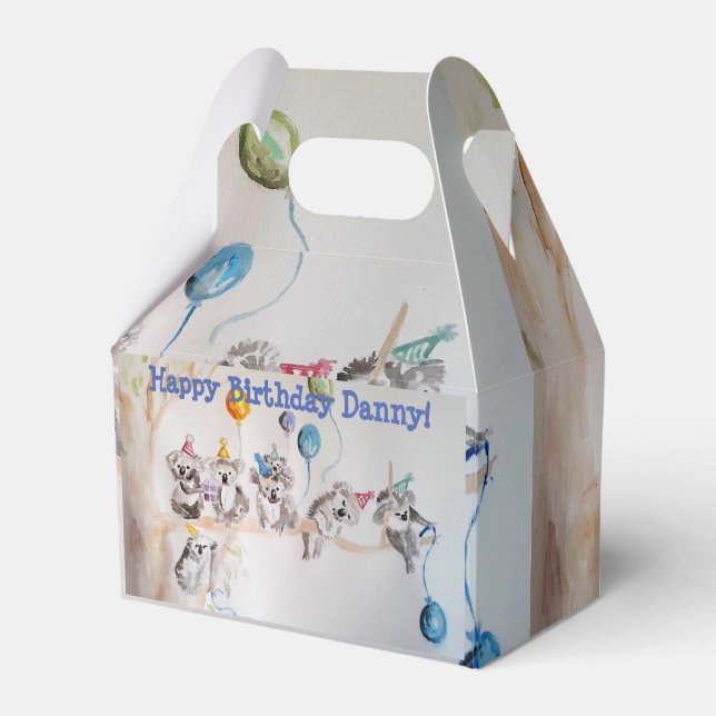 Niedlich Koalas Koalas Boys Birthday Cake Gevor Bo Geschenkschachtel (Vorderseite)