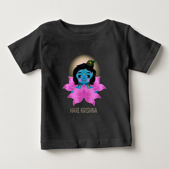 Niedlich Krishna Radha india - Krishna art Baby T-shirt (Vorderseite)