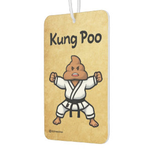Niedlich Kung Poo Karate Autolufterfrischer