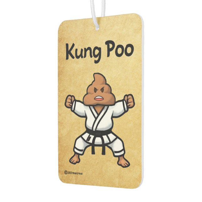 Niedlich Kung Poo Karate Autolufterfrischer (Links)
