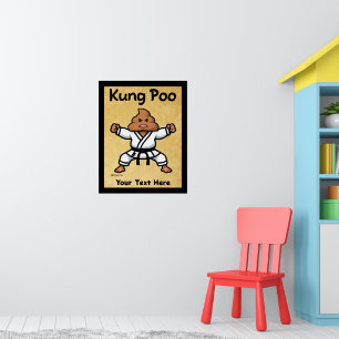 Niedlich Kung Poo Karate Poster