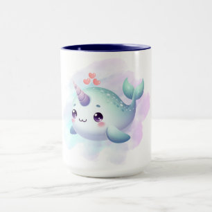 Niedlich/küste/nautische Narwale Tasse