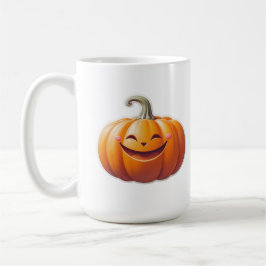 Niedlich Lächeln Pumpkin - Fun Fall Charakter Kaffeetasse