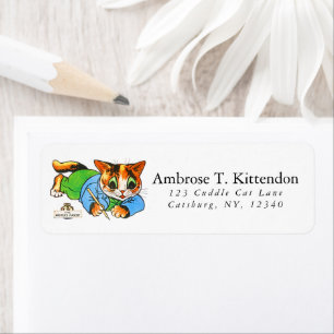 Niedlich Lächeln Retro 1930 Cartoon Katzenschrifts