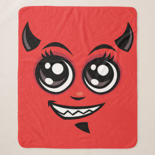 Niedlich lächelnd Cartoon Teufelskreis Sherpadecke