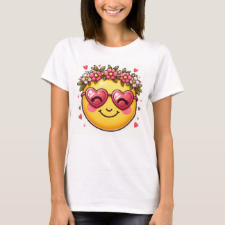 niedlich lächelnde Emoji T-Shirt