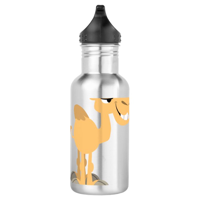 Niedlich Lächelnder Cartoon Camel Trinkflasche (Rechts)