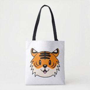 Niedlich Lächelnder Cartoon Tiger