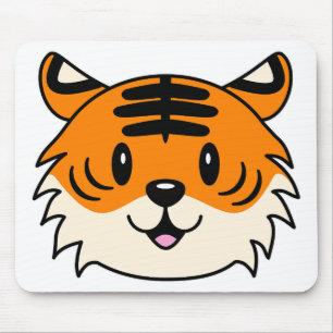 Niedlich Lächelnder Cartoon Tiger Mousepad