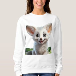 Niedlich lächelnder Fennec-Fuchs Sweatshirt