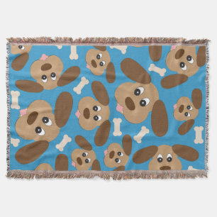 Niedlich Lächelnder Hund mit großen Ohren Decke