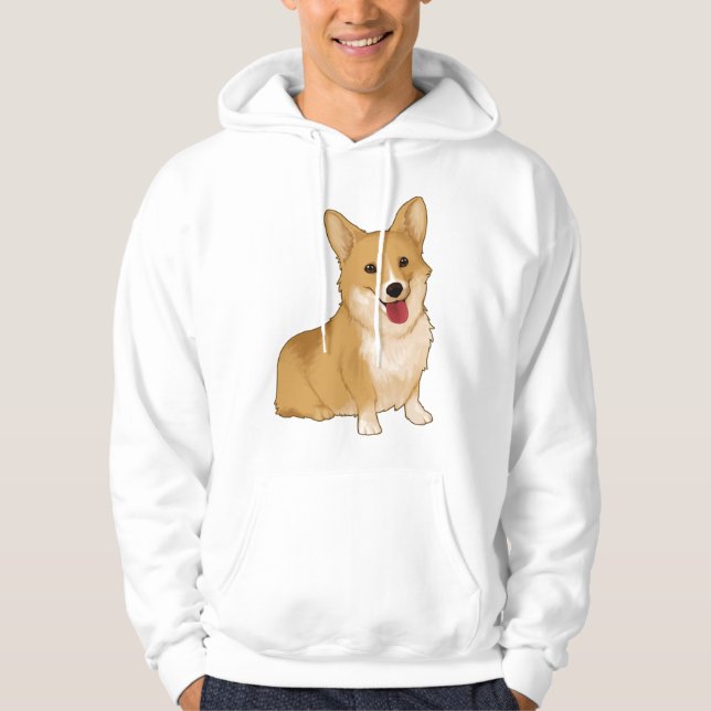 Niedlich lächelnder Korgi Hoodie (Vorderseite)