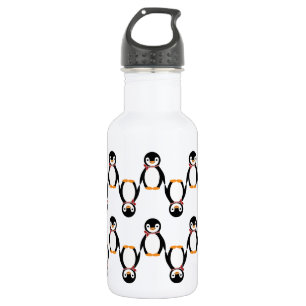 Niedlich Lächelnder Pinguin mit Scarf Trinkflasche