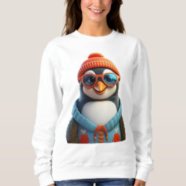 Niedlich lächelnder Pinguin Sweatshirt