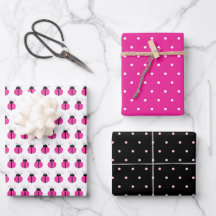 Niedlich Lächelndes Pink Polka Dot Ladybug Muster
