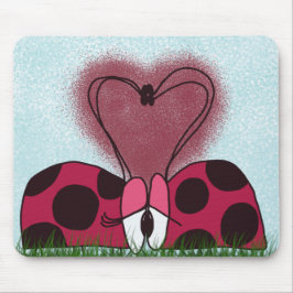 Niedlich Ladybug Couple Mousepad