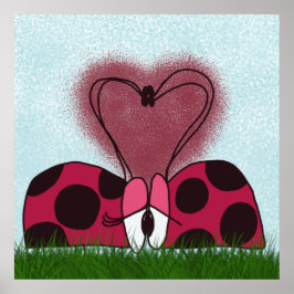 Niedlich Ladybug Couple Poster
