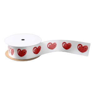 Niedlich Ladybug Hearts Satinband
