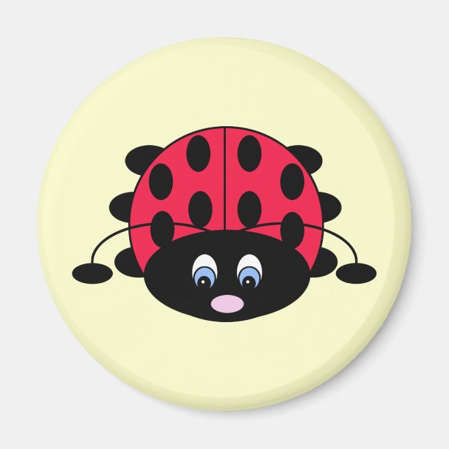 Niedlich Ladybug Magnet (Vorne)