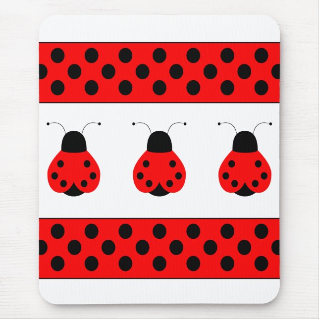 Niedlich Ladybug Mousepad (Vorne)