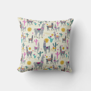 Niedlich Lama Print Decke Kissen