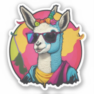 Niedlich Lama Sticker