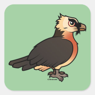 Niedlich Lammergeier Quadratischer Aufkleber