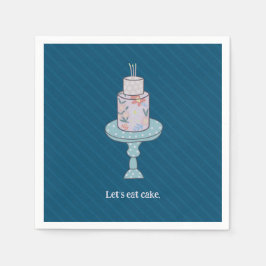 Niedlich Lasse Kuchen essen Serviette