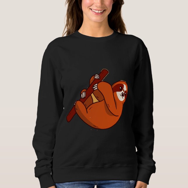 Niedlich Lazy Sloth 50 Sweatshirt (Vorderseite)