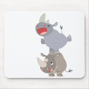 Niedlich Leapfrog Cartoon Rhinos Mousepad