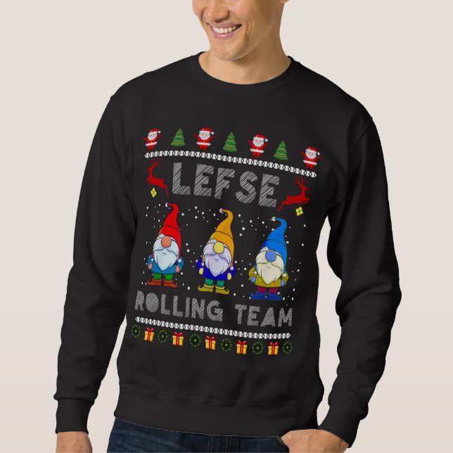 Niedlich Lefse Rolling Team Norwegische Nomaden Ug Sweatshirt (Vorderseite)