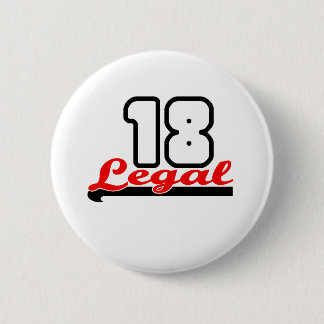 Niedlich, "legales 18" Entwurf Button