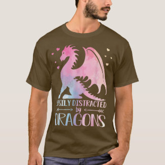 Niedlich leicht abgelenkt von Dragons Pastel Klein T-Shirt