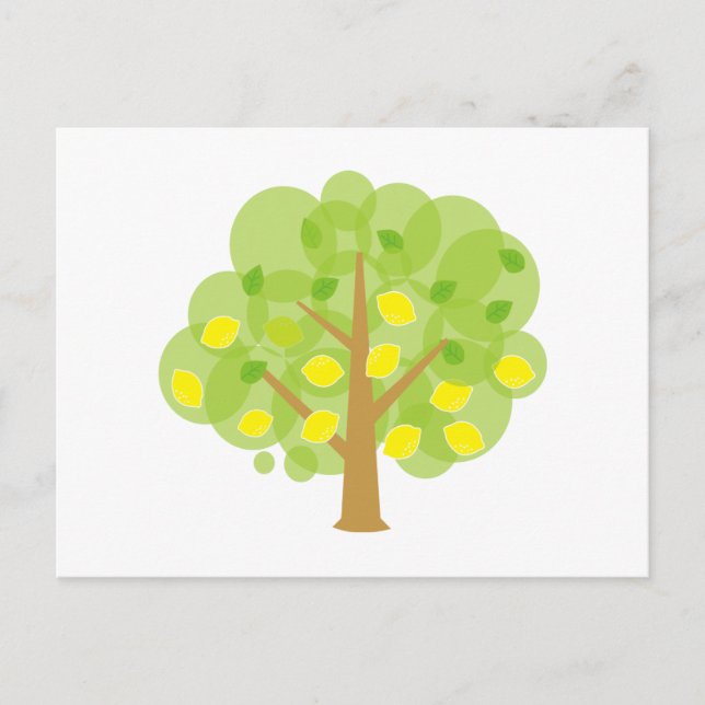 Niedlich Lemon Tree Postkarte (Vorderseite)