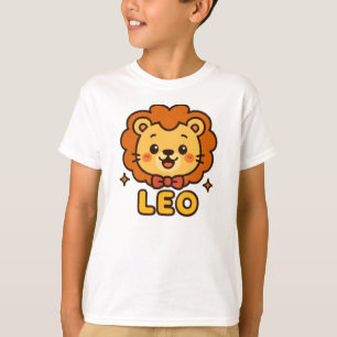 Niedlich Leo Zodiac Lion - Cartoon Astrologie Desi T-Shirt