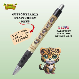 Niedlich Leopard Baby Kitten, Fun Kitty Cat 🐆 Kugelschreiber
