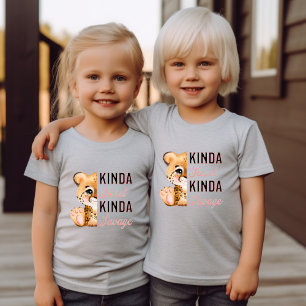 Niedlich Leopard Familie Matching Funny Girly T-Shirt