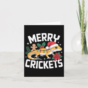 Niedlich Leopard Gecko Christmas Pub Karte