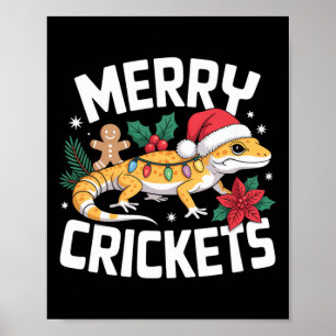 Niedlich Leopard Gecko Christmas Pub Poster