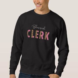 Niedlich Leopard Print, gesegneter Schulleiter Sweatshirt