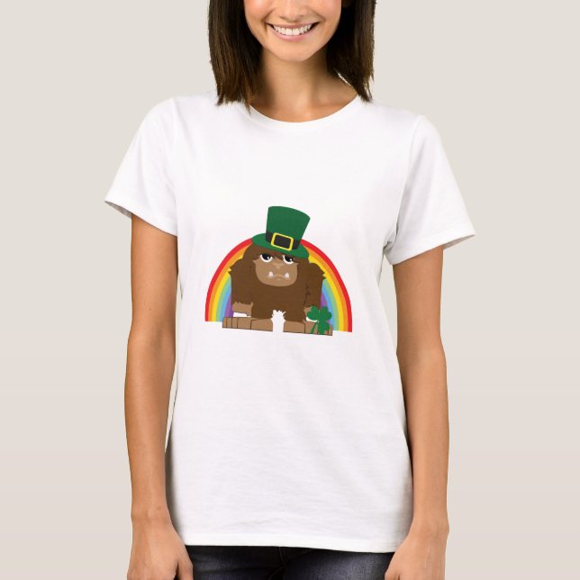 Niedlich Leprechaun Bigfoot T-Shirt (Vorderseite)