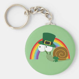 Niedlich Leprechaun Snail Schlüsselanhänger